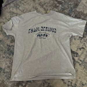 SHEIN Gray Palm Springs Tee